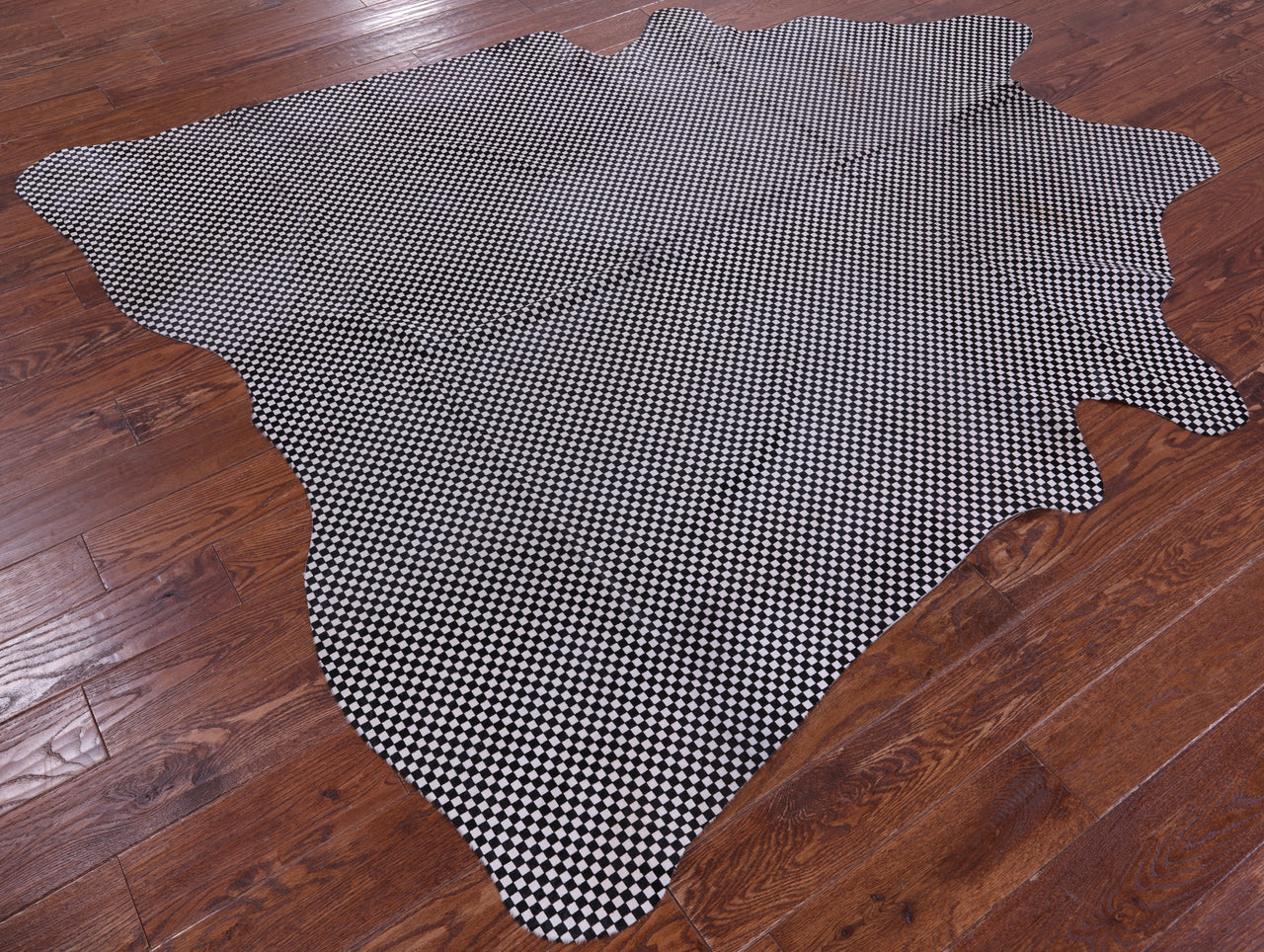 Printed Natural Cowhide Rug - X-Large 7' 4"H x 6' 5"W