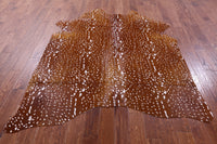 Thumbnail for Gazelle Deer Animal Print Natural Cowhide Rug - X-Large 7' 2