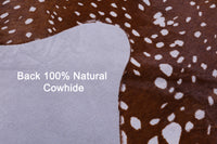 Thumbnail for Gazelle Deer Animal Print Natural Cowhide Rug - X-Large 7' 2