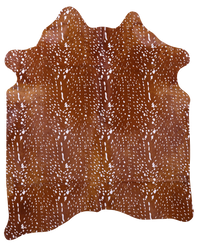 Thumbnail for Gazelle Deer Animal Print Natural Cowhide Rug - X-Large 7' 2