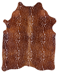 Thumbnail for Gazelle Deer Animal Print Natural Cowhide Rug - X-Large 7' 7