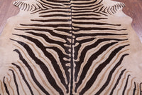 Thumbnail for Zebra Animal Print Natural Cowhide Rug - XX-Large 7' 9