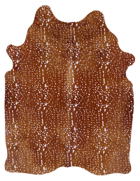 Thumbnail for Gazelle Deer Animal Print Natural Cowhide Rug - X-Large 7' 7