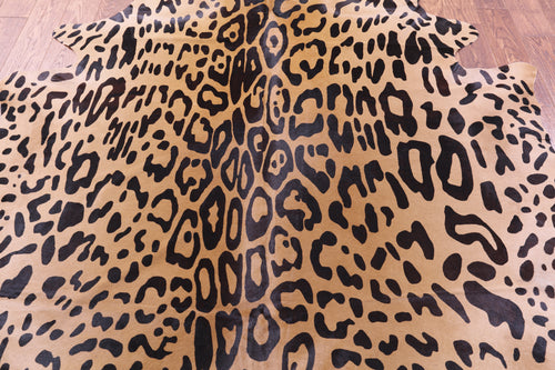Cheetah Animal Print Natural Cowhide Rug - X-Large 7' 6