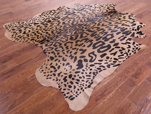 Cheetah Animal Print Natural Cowhide Rug - X-Large 7' 6