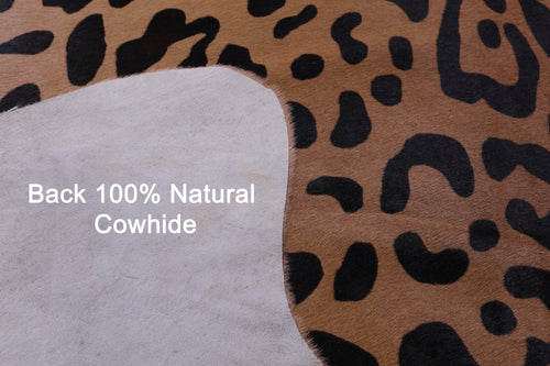 Cheetah Animal Print Natural Cowhide Rug - X-Large 7' 6