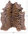 Cheetah Animal Print Natural Cowhide Rug - X-Large 7' 6"H x 6' 5"W