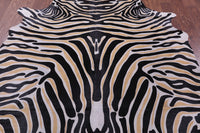 Thumbnail for Zebra Animal Print Natural Cowhide Rug - X-Large 7' 4