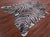Zebra Animal Print Natural Cowhide Rug - X-Large 7' 4"H x 6' 5"W