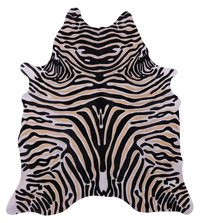 Thumbnail for Zebra Animal Print Natural Cowhide Rug - X-Large 7' 4
