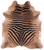 Zebra Animal Print Natural Cowhide Rug - XX-Large 7' 9"H x 6' 8"W