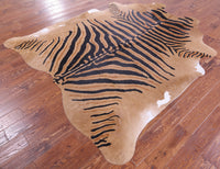 Thumbnail for Zebra Animal Print Natural Cowhide Rug - XX-Large 7' 9