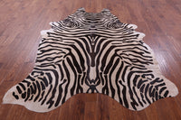 Thumbnail for Zebra Animal Print Natural Cowhide Rug - XX-Large 8' 2