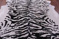 Thumbnail for Tiger Animal Print Natural Cowhide Rug - XX-Large 7' 9