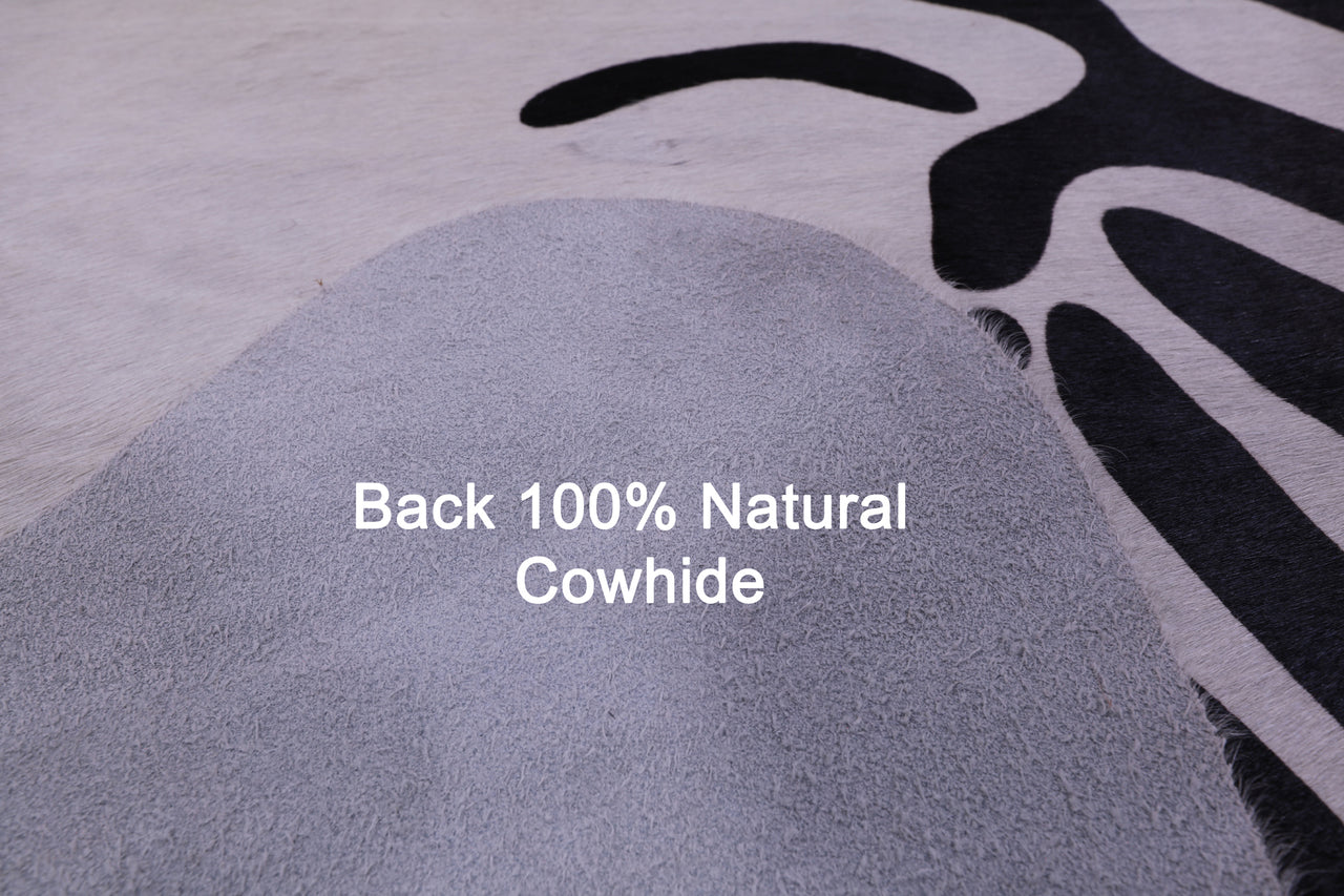 Animal Print Natural Cowhide Rug - X-Large 7' 4"H x 6' 3"W