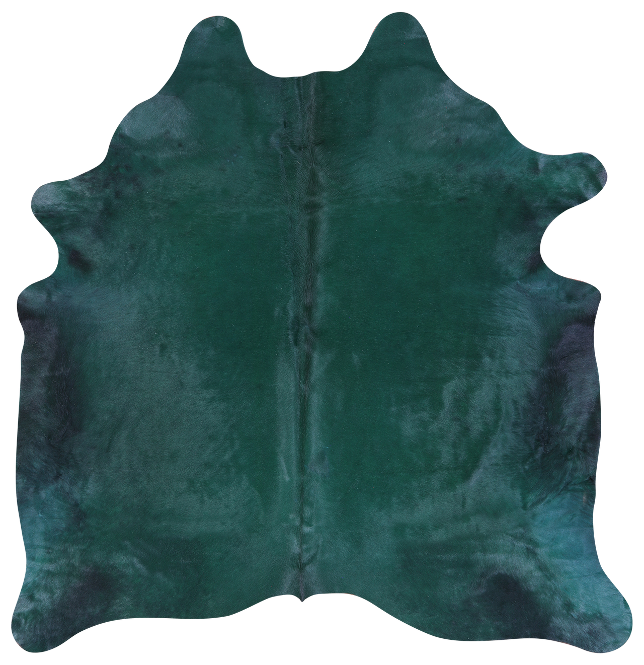 Green Dyed Natural Cowhide Rug - X-Large 7' 3"H x 6' 11"W