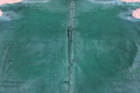 Thumbnail for Green Dyed Natural Cowhide Rug - X-Large 7' 3