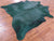 Green Dyed Natural Cowhide Rug - X-Large 7' 3"H x 6' 11"W