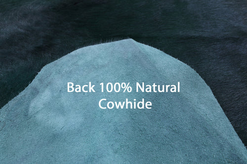 Green Dyed Natural Cowhide Rug - X-Large 7' 3