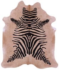Thumbnail for Zebra Animal Print Natural Cowhide Rug - XX-Large 8' 1
