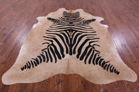 Thumbnail for Zebra Animal Print Natural Cowhide Rug - XX-Large 8' 1