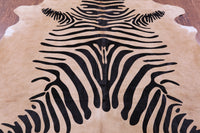 Thumbnail for Zebra Animal Print Natural Cowhide Rug - XX-Large 8' 1