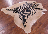 Thumbnail for Zebra Animal Print Natural Cowhide Rug - XX-Large 8' 1