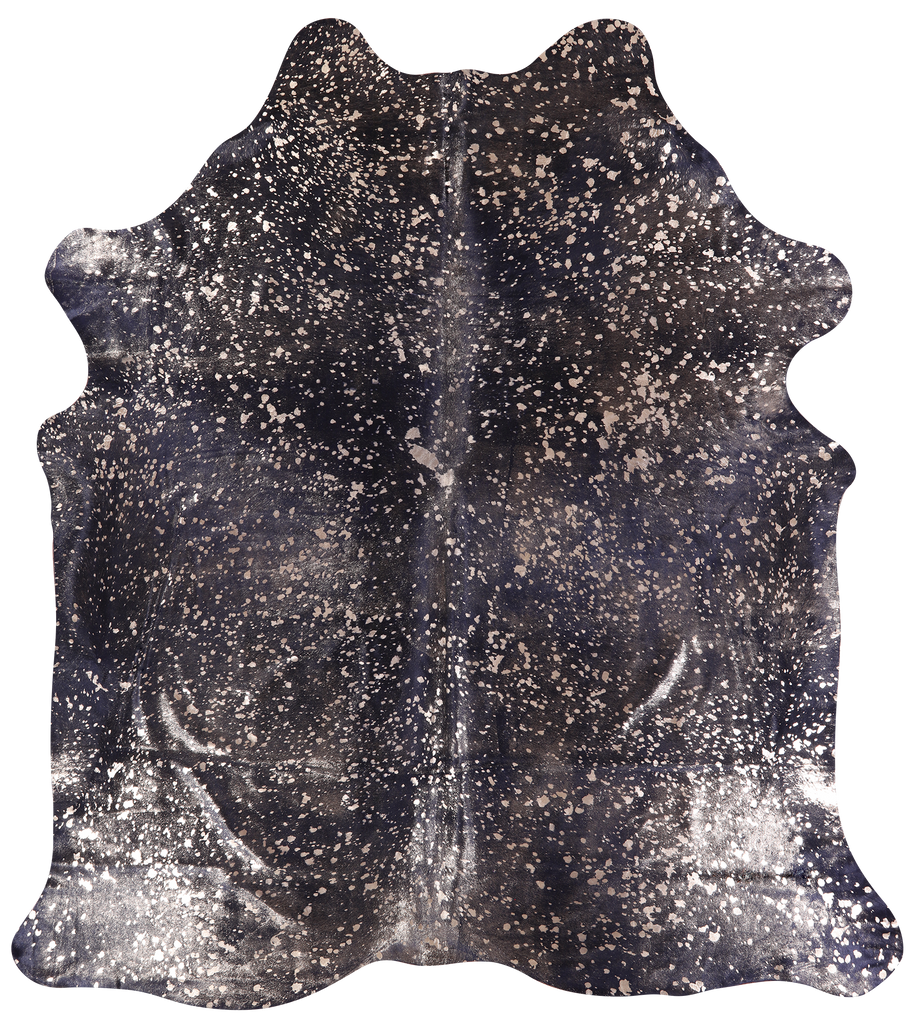 Gold Metallic Natural Cowhide Rug - XX-Large 8' 0"H x 6' 11"W