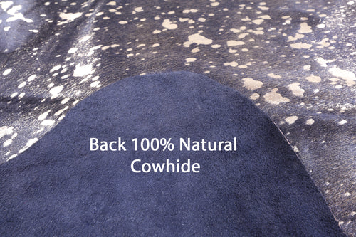 Gold Metallic Natural Cowhide Rug - XX-Large 8' 0