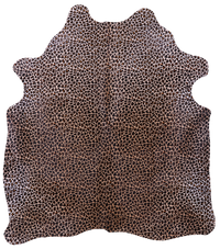 Thumbnail for Leopard Animal Print Natural Cowhide Rug - X-Large 7' 5