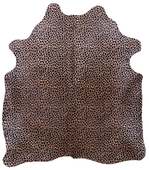 Leopard Animal Print Natural Cowhide Rug - X-Large 7' 5