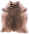 Zebra Animal Print Natural Cowhide Rug - XX-Large 7' 10"H x 6' 9"W