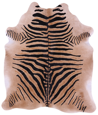 Thumbnail for Zebra Animal Print Natural Cowhide Rug - XX-Large 7' 10
