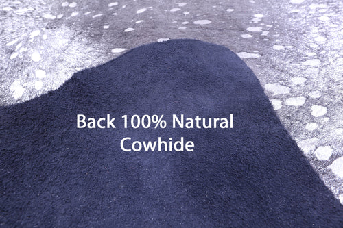 Silver Metallic Natural Cowhide Rug - X-Large 7' 5