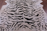 Thumbnail for Tiger Animal Print Natural Cowhide Rug - X-Large 7' 7