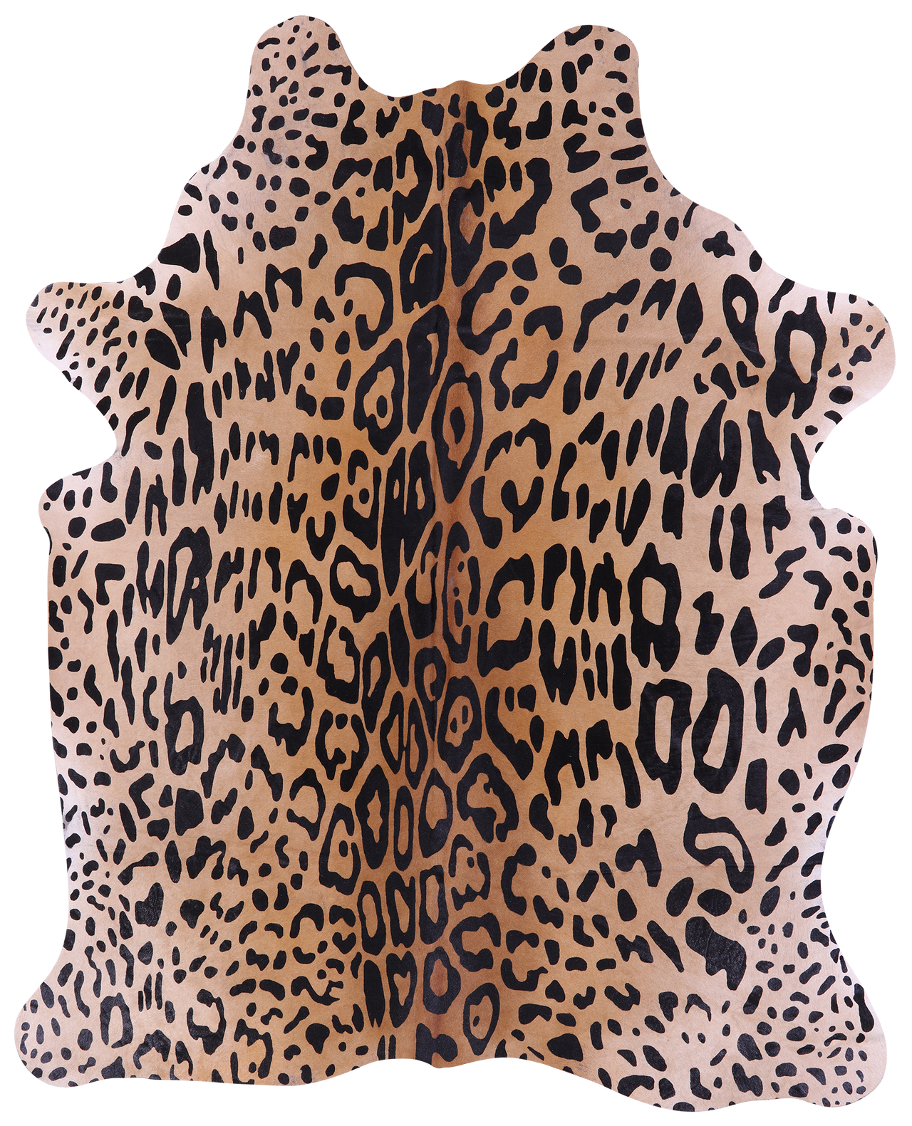 Cheetah Animal Print Natural Cowhide Rug - X-Large 7' 7"H x 6' 1"W