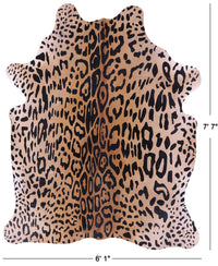 Thumbnail for Cheetah Animal Print Natural Cowhide Rug - X-Large 7' 7