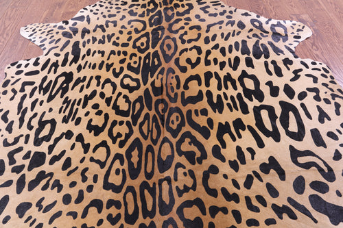 Cheetah Animal Print Natural Cowhide Rug - X-Large 7' 7