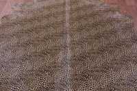Thumbnail for Leopard Animal Print Natural Cowhide Rug - X-Large 7' 5