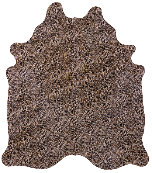 Leopard Animal Print Natural Cowhide Rug - X-Large 7' 5