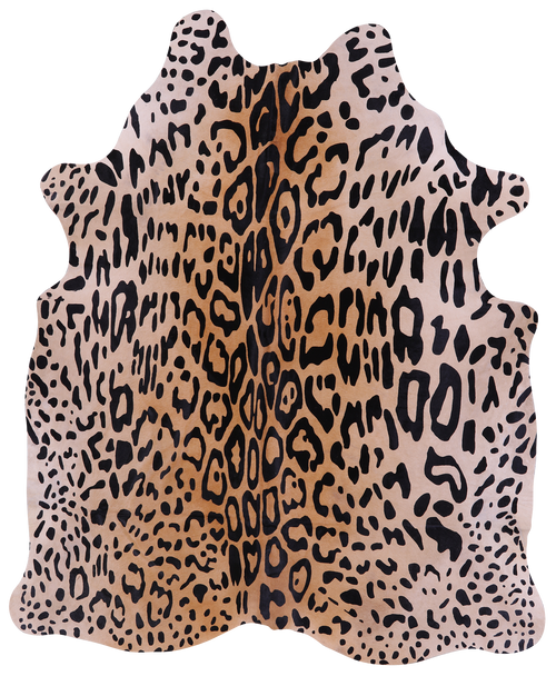 Cheetah Animal Print Natural Cowhide Rug - X-Large 7' 5
