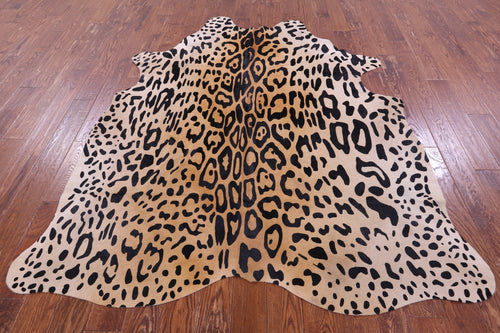 Cheetah Animal Print Natural Cowhide Rug - X-Large 7' 5