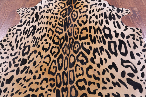 Cheetah Animal Print Natural Cowhide Rug - X-Large 7' 5