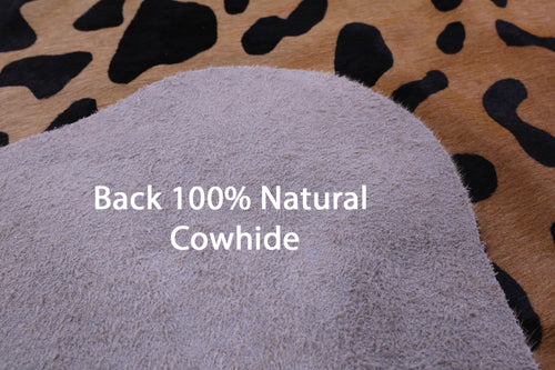 Cheetah Animal Print Natural Cowhide Rug - X-Large 7' 5
