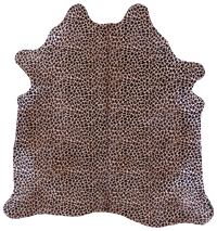 Thumbnail for Leopard Animal Print Natural Cowhide Rug - Large 6' 8