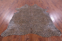 Thumbnail for Leopard Animal Print Natural Cowhide Rug - Large 6' 8