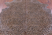 Thumbnail for Leopard Animal Print Natural Cowhide Rug - Large 6' 8