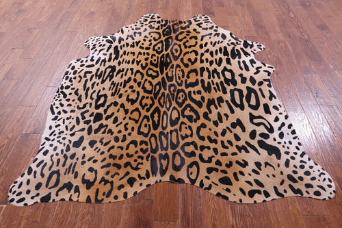 Cheetah Animal Print Natural Cowhide Rug - X-Large 7' 2