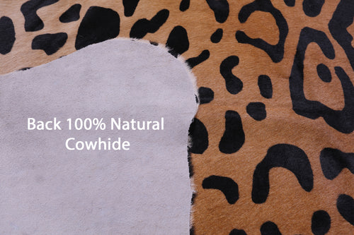 Cheetah Animal Print Natural Cowhide Rug - X-Large 7' 2