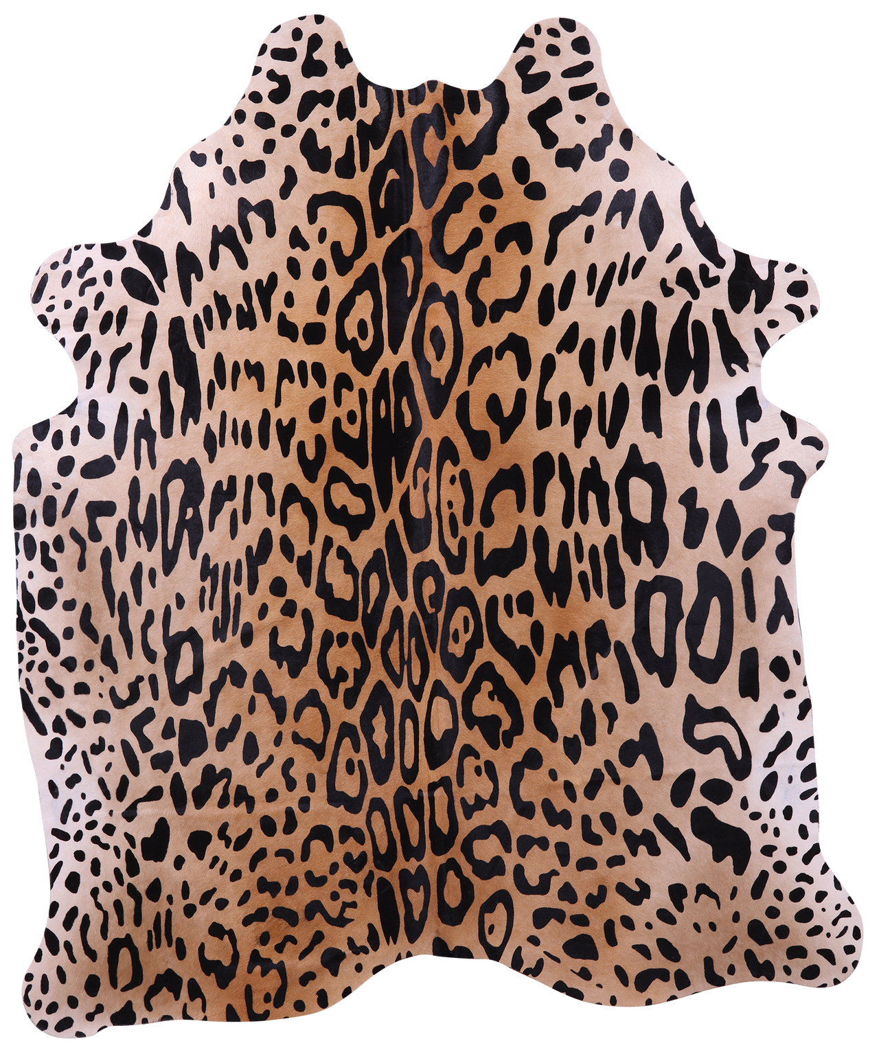 Cheetah Animal Print Natural Cowhide Rug - X-Large 7' 2"H x 5' 10"W